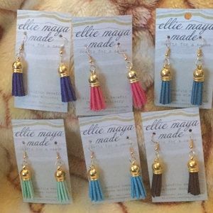 These earrings are handmade
